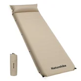 Матрац з подушкою ортопедичний одномісний Naturehike CNK2450WS020, самонадувний, 200х63х10 см, бежевий — Photo 6