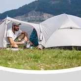 Намет Naturehike Mongar NH17T007-m, 20D, надлегка двомісна з футпринтом, сірий — Photo 9