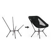 Стілець складаний ультралегкий Naturehike CNK2550JJ013 Yamami YL01, розмір М, алюміній, сірий — Photo 15