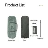 Намет тримісний автоматичний Naturehike NH21ZP008, оливково-зелений — Photo 15