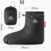 Черевики на гусячому пуху Naturehike NH18S023-T, розмір 40-44, чорні — Photo 10