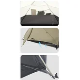 Намет двомісний ультралегкий Naturehike Mongar UL CNK2550WS016, коричневий — Photo 21