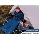 Спальний мішок з натуральним пухом Naturehike CWM295 CNK2300SD013, блакитний — Photo 14