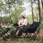 Стілець складаний Naturehike Stellaluna T01 CNH23JU13002, L, чорний — Photo 5