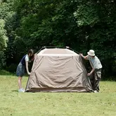Намет з навісом Naturehike Village CNK2300ZP021, коричневий великий — Photo 12