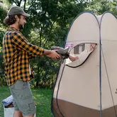 Намет-душ Naturehike Utility Tent 210T polyester NH17Z002-P, коричневий — Photo 14