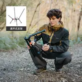 Стілець складаний ультралегкий Naturehike CNK2550JJ013 Yamami YL01, розмір М, алюміній, сірий — Photo 20