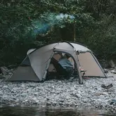 Намет двомісний з великим тамбуром та навісом Naturehike Shandi CNK2300ZP017, сірий — Photo 16