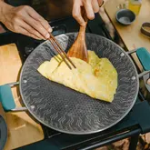 Сковорода з нержавіючої сталі з силіконовими ручками Naturehike CNK2550CF011, 34 х 34 см — Photo 14