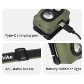 Ліхтар налобний Naturehike CNK2450ZM010, зелений — Photo 14