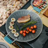 Сковорода з нержавіючої сталі з силіконовими ручками Naturehike CNK2550CF011, 34 х 34 см — Photo 13