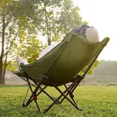 Кресло туристическое складное с подставкой для ног Naturehike Sea Star 001 CNK2450JJ020, хаки — Photo 11