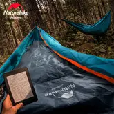Спальник з капюшоном та закругленим дном Naturehike Y150 NH21MSD08 лівий, темно-блакитний — Photo 9