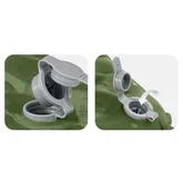 Матрац туристичний надувний одномісний Naturehike CNK2450WS014, надлегкий, 196х64х8 см, зелений із мішком для надування — Photo 11