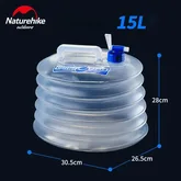Складна каністра для води Naturehike РЕ 15 л transparent (NH14S002-T) — Photo 5