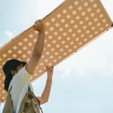 Матрац туристичний із подушкою, самонадувний одномісний Naturehike CNK2550WS025, вологостійкий, 200 х 65 х 3 см, бежевий — Photo 10