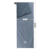 Спальник сверхлегкий Naturehike Ultralight LW180 NH21MSD09 левый, (15°C), p-p XL, серо-синий — Photo 6