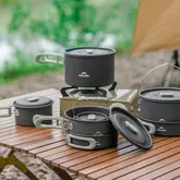 Каструля з кришкою туристична алюмінієва Naturehike Wild Trekking CNK2450CF010, 1 л — Photo 9