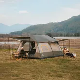 Намет шестимісний Naturehike Cape 8.4 CNK2450WS050 з швидким розкриттям, сіро-коричневий — Photo 12