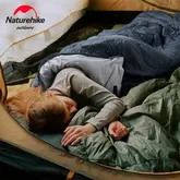 Спальник з капюшоном та закругленим дном Naturehike Y150 NH21MSD08 лівий, темно-блакитний — Photo 8
