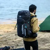 Рюкзак туристичний Naturehike NH18Y045-Q, 45 л, Чорний — Photo 3