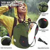 Рюкзак компактний надлегкий Naturehike Ultralight Naturehike NH17A012-B, 18 л, зелений — Photo 14