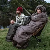 Спальник з капюшоном Naturehike U350 NH20MSD07, (1°c), правий, коричневий — Photo 21