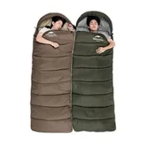 Спальник з капюшоном Naturehike U350S NH20MSD07, (-3°C), правий, коричневий — Photo 11