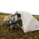 Намет Naturehike Star-River 2 Updated NH17T012-T, 20D надлегка двомісна з футпринтом, сіро-червоний — Photo 13