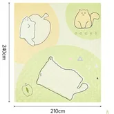 Килимок для пікніка водостійкий Naturehike CNK2350WS010, 210x240 см, світло-салатовий з принтом — Photo 8