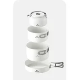 Чайник з керамічним антипригарним покриттям Naturehike CNK2450CF013 0,8 л, алюміній, білий — Photo 9