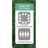 Килимок для пікніка водостійкий Naturehike CNK2350WS010, 210x240 см, світло-салатовий з принтом — Photo 9