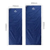 Спальник надлегкий Naturehike Ultra light LW 180 NH15S003-D, (20 ° c), p-p m, лівий, Блакитний — Photo 7