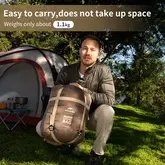Спальник з капюшоном Naturehike MJ600 CNK2300SD014, коричневий — Photo 13