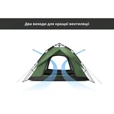 Намет тримісний автоматичний Naturehike NH21ZP008, темно-зелений — Photo 22