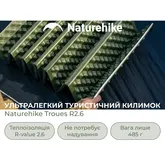 Коврик туристический складной одноместный IXPE Naturehike CNK2650WS010 с алюминиевой пленкой, 185x56x2.3 см, зеленый — Photo 15