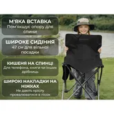 Кресло складное Naturehike Shan Lan T01 CNK2550JJ025, сталь, черный — Photo 11
