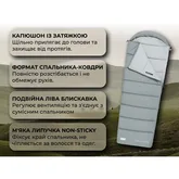 Спальний мішок з капюшоном Naturehike MS100 CNK2350WS023 лівий, сірий — Photo 17