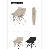 Стілець складаний Naturehike Stellaluna T04 CNK2550JJ022, вуглецева сталь, чорний — Photo 16