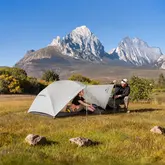 Намет надлегкий двомісний з футпринтом Naturehike Mongar CNK2550WS037, 20D, сiрий — Photo 9