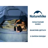 Намет тримісний Naturehike Bleik Series Tent CNK2550WS038, блакитний — Photo 16