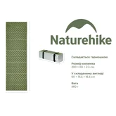 Коврик туристический складной одноместный IXPE Naturehike CNK2650WS010 с алюминиевой пленкой, 200x60x2.3 см, зеленый — Photo 17